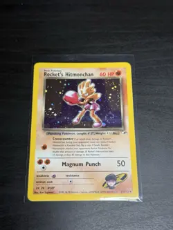 Rockets Hitmonchan Gym Heroes Holo Card Nm/ LP 11/132 - Image 1