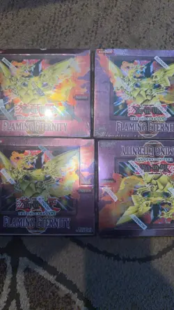 YU-GI-OH TRADING CARD GAME FLAMING ETERNITY BOOSTER PACK - Image 1