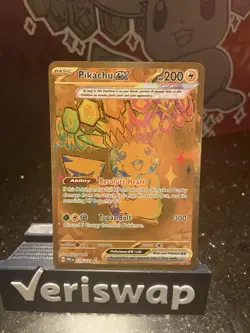 Pokemon Pikachu TCG Card 179/131 EX Prismatic, Hyper Rare, NM/M Condition - Image 1