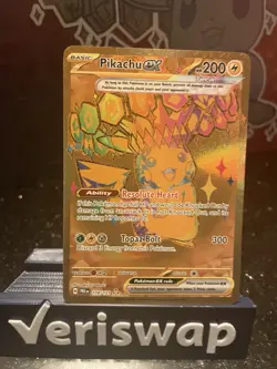 Pokemon Pikachu TCG Card 179/131 EX Prismatic, Hyper Rare, NM/M Condition - Image 2