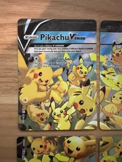 Pokemon Pikachu V-Union 4 card set Black Star Promo card SWSH139 140 141 142 NM - Image 2