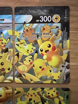 Pokemon Pikachu V-Union 4 card set Black Star Promo card SWSH139 140 141 142 NM - Image 3