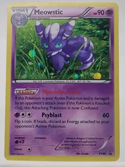 Pokemon Card Black Star Promo - 2015 Meowstic XY48 - Image 1