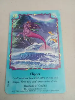 Bella Sara Moonfairies Flipper 9/55 Husband Of Ondine Common Horse Trading Card - Image 1
