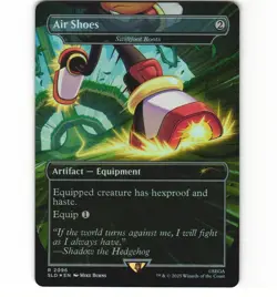 Air Shoes Swiftfoot Boots 2096 Sonic Secret Lair MTG Magic R 2096 Foil LP Card - Image 1