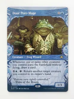 Magic The Gathering MTG: Dour Port - Mage - Creature NF (BLB) Rare 0303 - Image 1