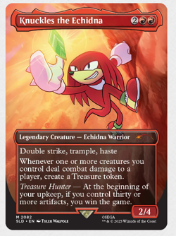 IN HAND - Knuckles the Echidna ✨NON-FOIL✨ Secret Lair x Sonic - NM Magic MTG - Image 1