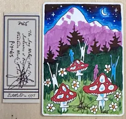 MTG ARTIST PROOF MTG Argothian Pixies AP Sketch Art Amy WEBER - Image 1