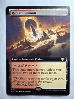MTG - Radiant Summit (Extended Art) - Edge of Eternities NM/M Condition - Image 1