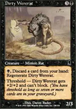 MTG - Dirty Wererat - Odyssey - NM, English Magic FLAT RATE SHIP - Image 1