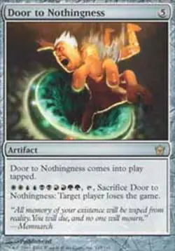 MTG - Door to Nothingness - Fifth Dawn - NM, English Magic FLAT RATE SHIP - Image 1