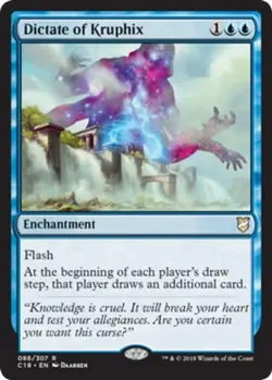 MTG - Dictate of Kruphix - Commander 2018 - NM, English Magic FLAT RATE SHIP - Image 1