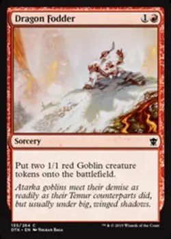 MTG - Dragon Fodder - Dragons of Tarkir - NM, English Magic FLAT RATE SHIP - Image 1