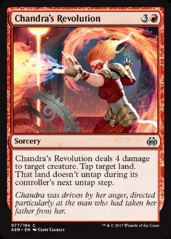 MTG - Chandra's Revolution - Aether Revolt - NM, English Magic FLAT RATE SHIP - Image 1