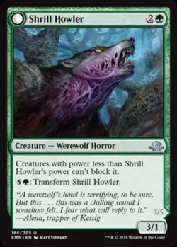 Shrill Howler -Foil Light Play MTG Eldritch Moon - Image 1
