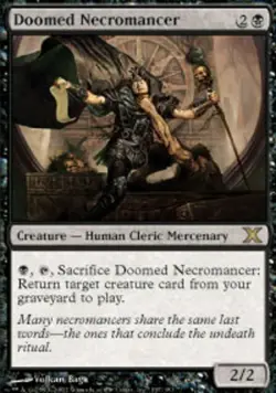MTG - Doomed Necromancer - 10th Edition - NM, English Magic FLAT RATE SHIP - Image 1