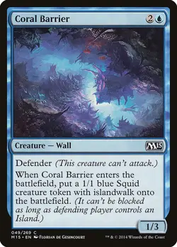 MTG - Coral Barrier - Magic 2015 - NM, English Magic FLAT RATE SHIP - Image 1