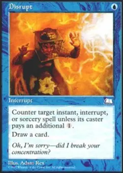 MTG - Disrupt - Weatherlight - NM, English Magic FLAT RATE SHIP - Image 1