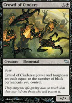 MTG - Crowd of Cinders - Shadowmoor - NM, English Magic FLAT RATE SHIP - Image 1
