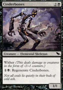 MTG - Cinderbones - Shadowmoor - NM, English Magic FLAT RATE SHIP - Image 1