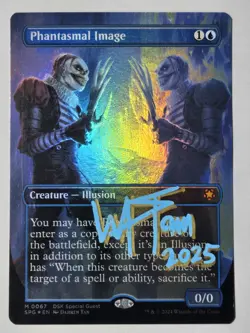 Foil PHANTASMAL IMAGE Borderless DARREN TAN ARTIST SIGNED MTG Special Guests SPG - Image 1