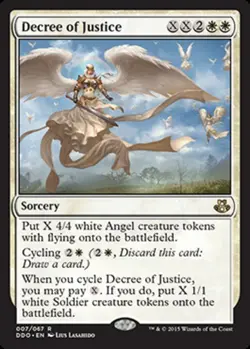 MTG - Decree of Justice - Duel Decks: Elspeth vs. Kiora - NM, English Magic FLAT - Image 1