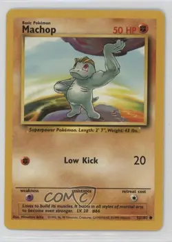 Machop Pokemon Base Set #52 1999 0kb5 - Image 1