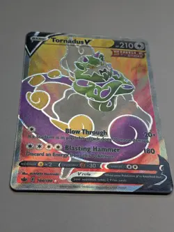 PACK FRESH Tornadus V 184/198 Chilling Reign NM Full Art Ultra Rare Pokemon Card - Image 2