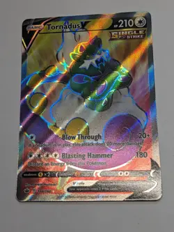 PACK FRESH Tornadus V 184/198 Chilling Reign NM Full Art Ultra Rare Pokemon Card - Image 3