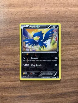 💎Murkrow 51/119 XY Phantom Forces Pokemon Reverse Holo Foil LP - Image 1