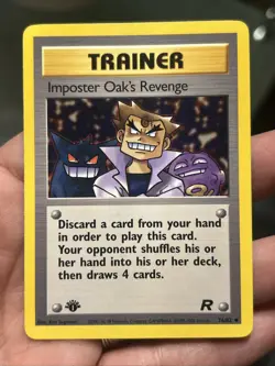Pokemon TCG Imposter Oak's Revenge Team Rocket 1st Edition 76/82- NM/ LP - Image 1