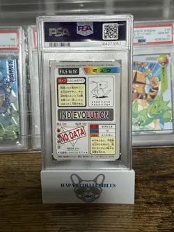 1997 Pokemon Carddass Pocket Monsters Mew Foil 151 PSA 9 - Image 4