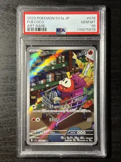 PSA 10 Gem Mint 2023 Pokemon SV1A Triplet Beat Japanese Fuecoco Art Rare #078 - Image 1