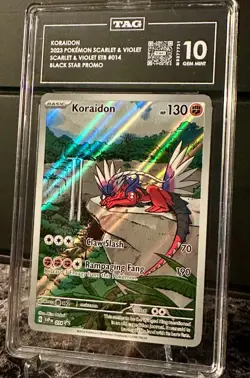 TAG 10 Gem Mint Koraidon Black Star Promo #014 Pokemon 2023 Scarlet & Violet ETB - Image 1