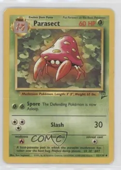 Parasect Pokemon Base Set 2 #55 2000 0p5r - Image 1