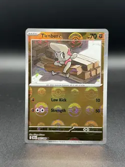 Timburr 047/086 Master Ball Pattern Pokemon TCG SV Black Bolt English - Image 1
