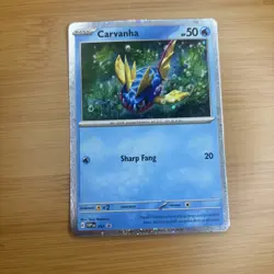 Carvanha Promo 093 Pokemon TCG - Cosmo Holo - Water Type Card - Image 3