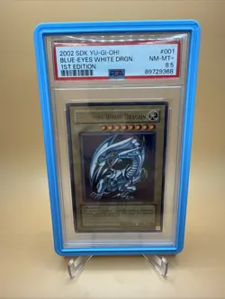 PSA 8.5 Blue-Eyes White Dragon SDK-001 1st Edition Starter Deck: Kaiba Yugioh - Image 1