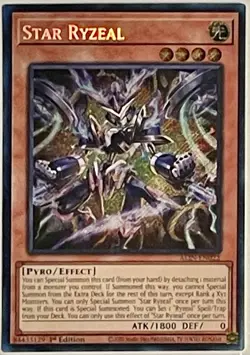Yugioh - Star Ryzeal Secret Rare ALIN-EN022, Near Mint, 1st Edition, Pack Fresh - Image 1