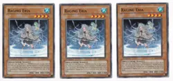3x RAGING ERIA MONSTER EOJ-EN027 1ST EDITION COMMON YUGIOH NM - Image 1