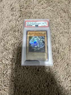 Blue-Eyes White Dragon JMP-001 Shonen Jump Promo Ultra Rare YuGiOh PSA 8 - Image 1