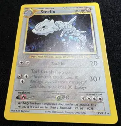 Steelix Neo Genesis 15/111 Holo Rare Pokemon Card TCG WOTC - LP - Image 5