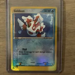 Goldeen Ruby Saphire eReader Vintage 2003 Pokemon Card LP-MP Condition - Image 1