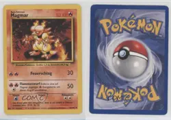 Magmar German Pokemon Base Set #36 1999 15fy - Image 3
