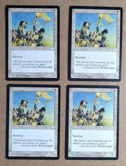 MTG Weatherlight - Set of 4 - Benalish Infantry Cards - VG - Free Shipping - Image 1