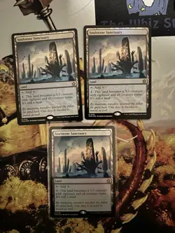 3x Soulstone Sanctuary MTG Foundations Rare Foil NM - Image 1