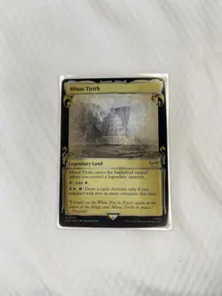 Minas Tirith, R 0707, Foil Showcase Scrolls, MTG LotR Lord Rings LTR Rare - Image 1