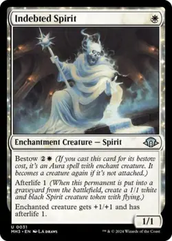 Indebted Spirit -Foil Light Play MTG Modern Horizons 3 - Image 1
