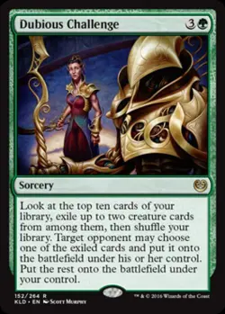 Dubious Challenge -Foil Medium Play MTG Kaladesh - Image 1