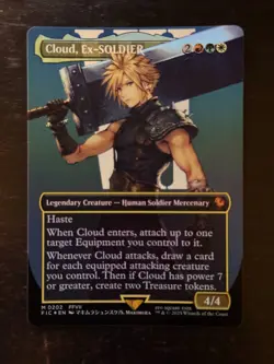 MTG Final Fantasy English Cloud, Ex-Soldier Borderless 0202 Foil - Image 1